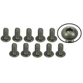 3Racing TS-BSM306M M3 x 6 Titanium Button Head Hex Socket - Machine (10 Pcs)