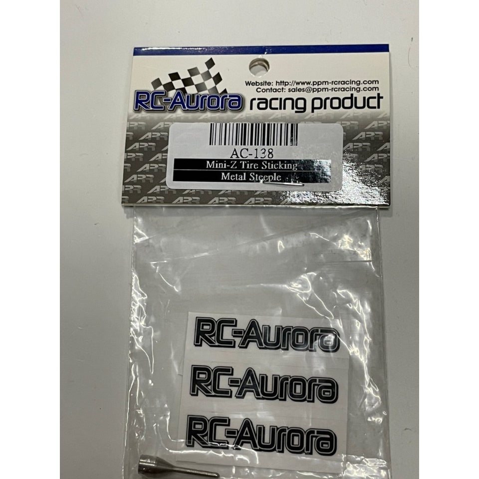 RC Aurora AC-138 Mini-Z Tire Sticking Metal Steeple
