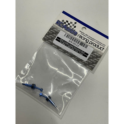 RC Aurora MW-003-LP Wide Crooked Angle Universal Shaft for Mini-Z (6061 Blue 1Pair Long)