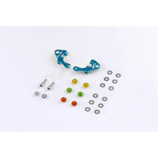 Mpower MAP001V2C Alu-alloy Front Upper Arm Set Ver.2 (Cyan)