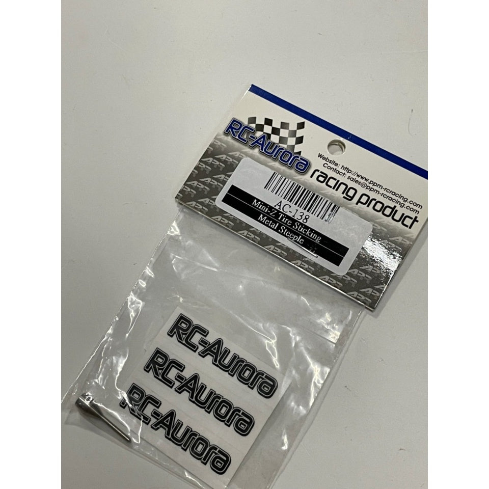 RC Aurora AC-138 Mini-Z Tire Sticking Metal Steeple
