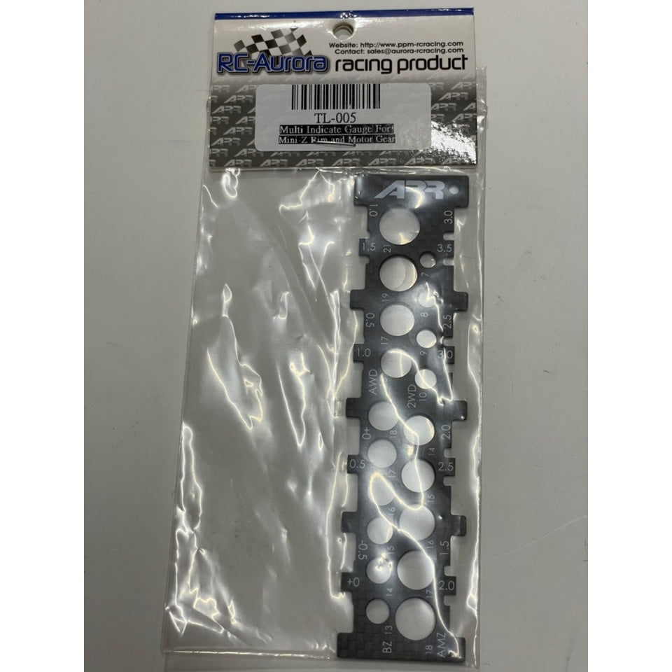 RC Aurora TL-005 Multi Indicate Gauge For Mini-Z Rim and Motor Gear