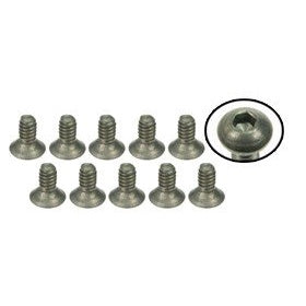 3Racing TS-FS4140M 4-40 x 1/4 Titanium Flat Head Hex Socket - Machine (10 Pcs)