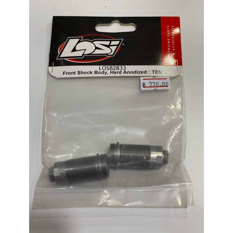 LOSB2833 Hard Anodized Front Shock Body Set (2)