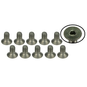3Racing TS-FSM305M M3 X 5 Titanium Flat Head Hex Socket - Machine ( 10 Pcs )