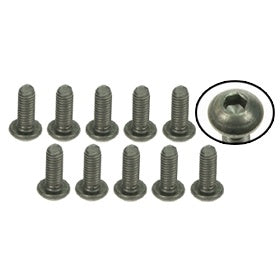 3Racing TS-BSM308M M3 x 8 Titanium Button Head Hex Socket - Machine (10 Pcs)