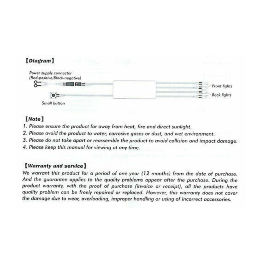 GT power Mini-Z RC Car LED Light System 1:27 On Road