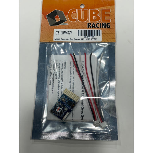 Cube racing CE-SW4GY Micro Receiver For Sanwa 4CH with GYRO