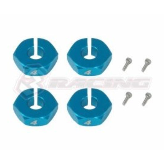 3RACING Wheel Adaptor (4mm) - Thick Ver.2 - 3RAC-WX124/V2/LB