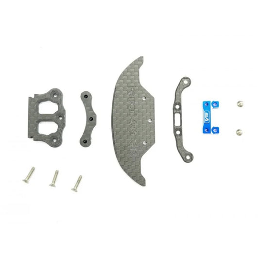 GL racing GG-OP-044 Giulia Front carbon bumper ＆ rear carbon post set for GL 488 GT3 hard body