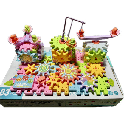 KEDA BLOCKS ของเล่นเสริมพัฒนาการเด็ก 83 ชิ้น พร้อมชุดขับเคลื่อน KD-2812 ของเล่นเด็ก ตัวต่อ